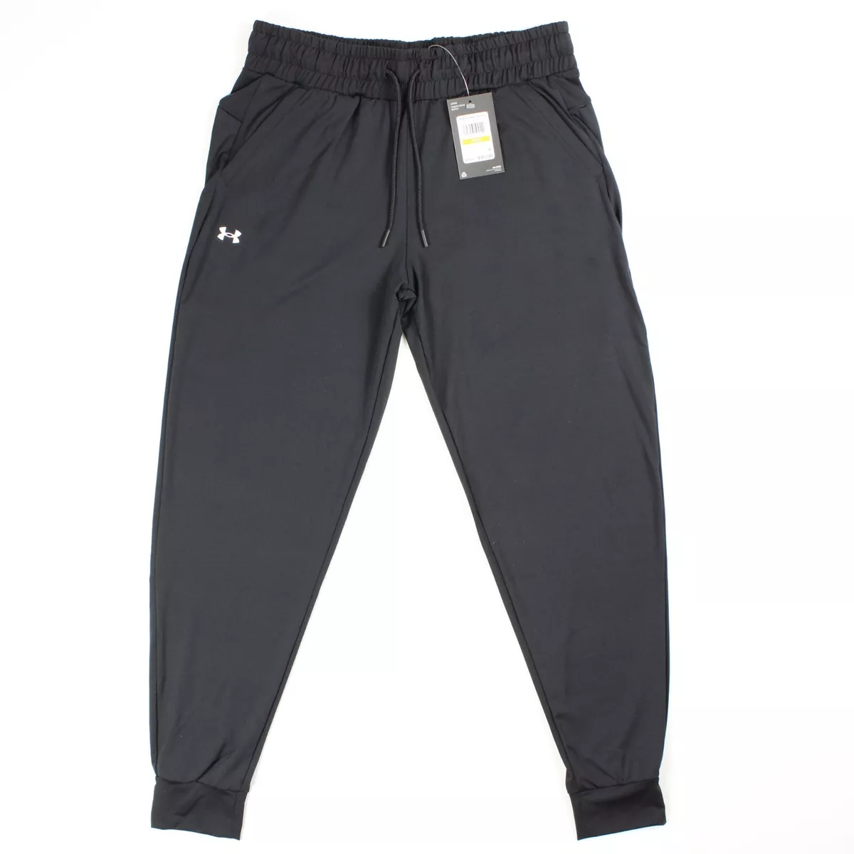 Under Armour Pants Women Small Capri Black Active Joggers Gym Athletic Logo  Run