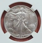 1944 Walking Liberty Half Dollar In AU/BU Condition