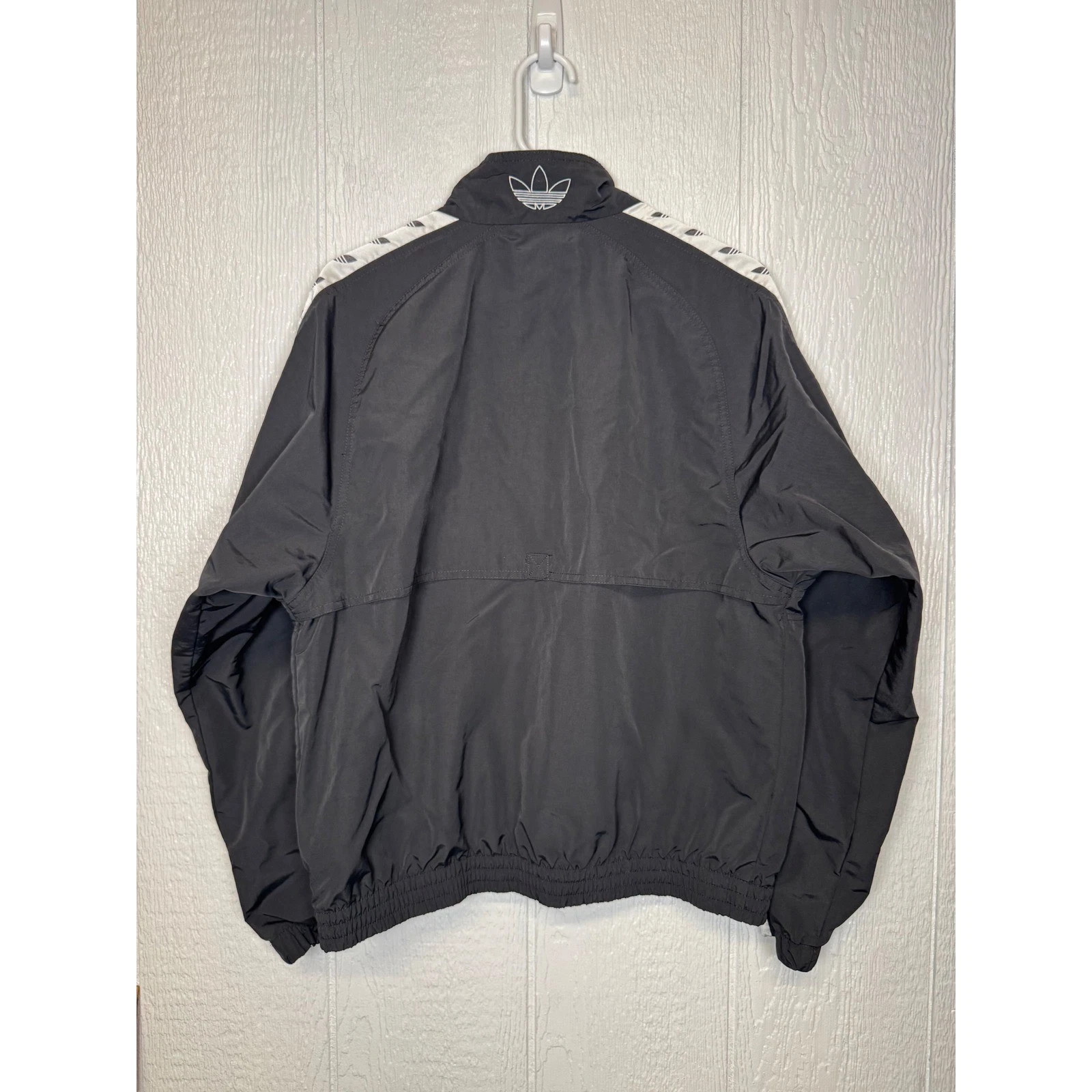 Adidas Originals TNT Trefoil Tape Windbreaker Black Mens M Blokecore Streetwear image 4