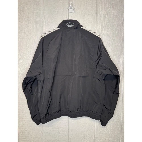 Adidas Originals TNT Trefoil Tape Windbreaker Black Mens M Blokecore Streetwear image 4