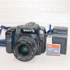 Sony Alpha a100 10MP DSLR Camera W 35-80mm Lens GOOD Tested W 4gb  Charger