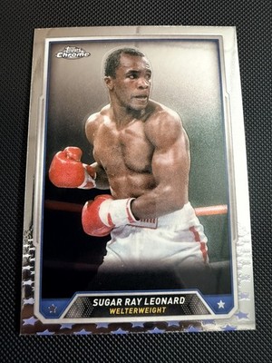 2024 Topps Chrome Boxing - sugar ray Leonard base #29