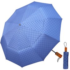 46in Windproof Golf Umbrella, Automatic Open/Close 10 Ribs Double Canopy Port...