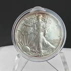 1986 American Silver Eagle 1 oz .999 Fine Silver First Year Issue Key Date Toned