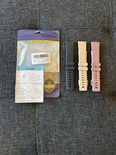 3-Pack Silicone Adjustable Fitbit Replacement Band Set, Size Large