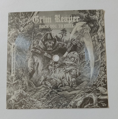 Grim Reaper Rock You To Hell  7'' Promo Flexi Disc 1987  Never Played, Onslaught