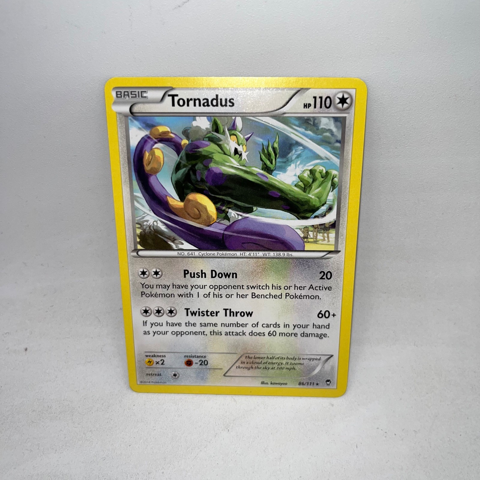 Tornadus 86/111 Rare Furious Fists Pokemon Lightly Played