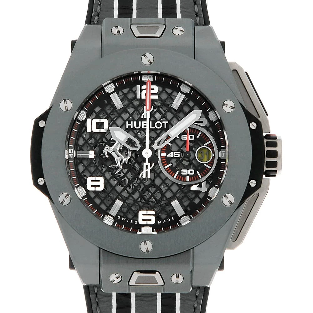 Hublot — HUBLOT Big Bang Ferrari Spare Ceramic Grey Ceramic Limited Edition of 250 pi...