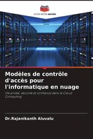ModèLes De ContrôLe D'accèS Pour L'informatique En Nuage Aluvalu (U. A.) Buch