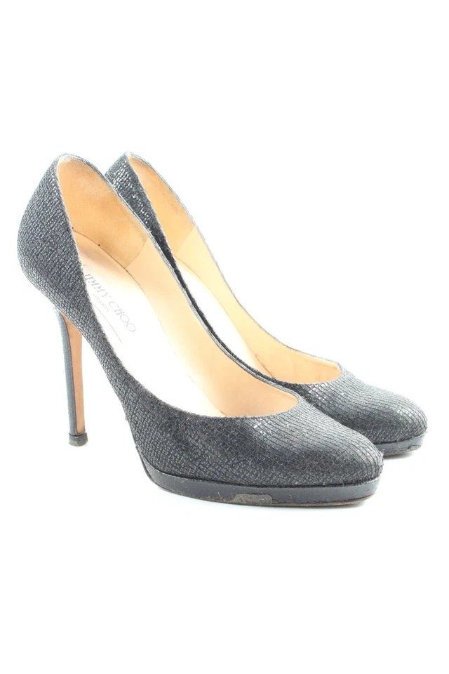 JIMMY CHOO Tacones altos Mujeres Tacones Talla EU 36.5 negro look casual - Imagen 4 de 4