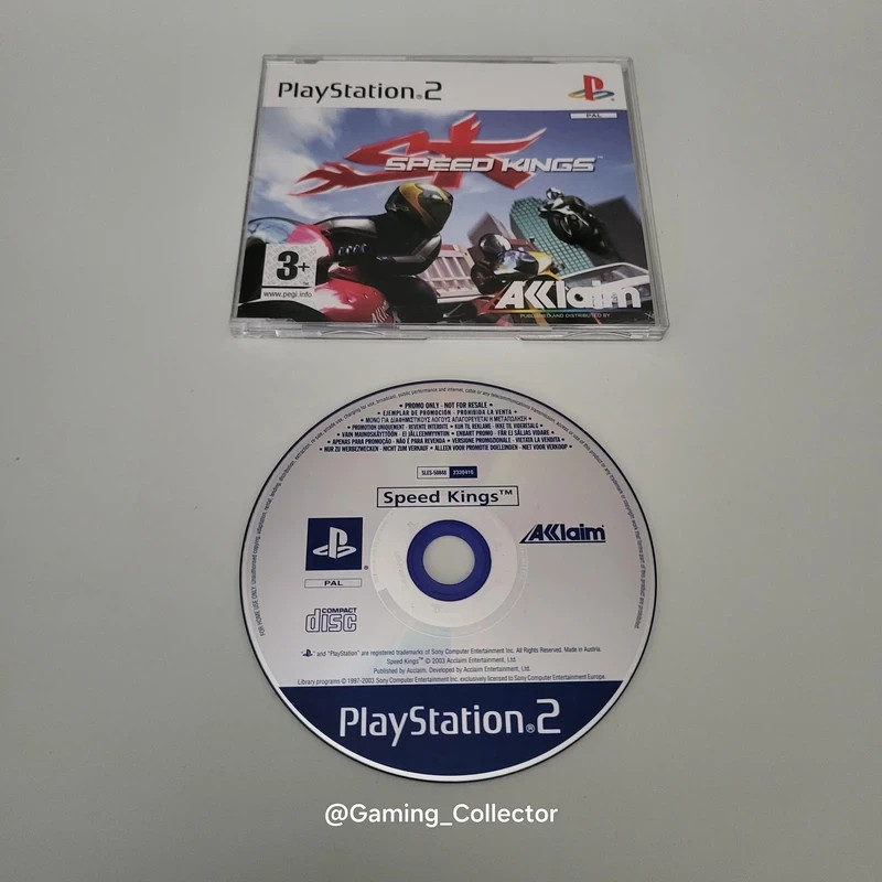 Speed Kings : Jeu Promo Press kit avec jaquette pour Ps2 - Not for Sale
