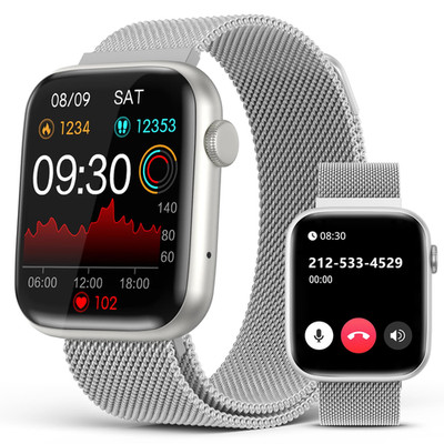 Earlysincere Smart Watch For Women Bluetooth Call Answer/Dail1.9 Hd Full Touch