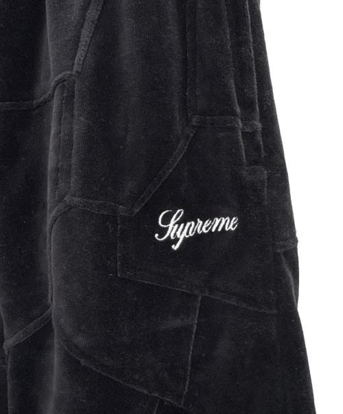 SUPREME                    patchwork Velour short… - image 4