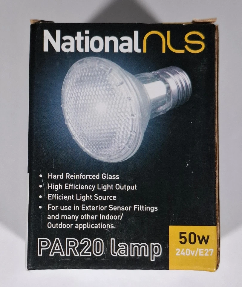 4 x 50W PAR20 Mini Halogen Floodlight Globes Bulbs 240V E27 Warm White Dimmable - Image 2 of 4