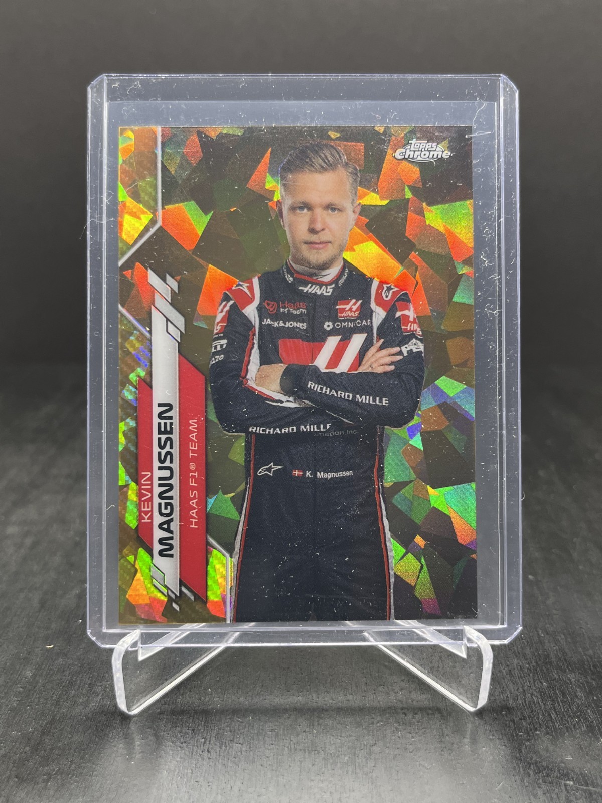 2020 Topps Chrome Sapphire Formula 1 F1 Kevin Magnussen Portrait Gold 31/50 #18