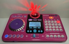 Kids VTech Kidi Star DJ Mixer Pink Led Light Turntable Tested Working Battery Op