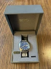 Vintage Mens SEIKO Watch BLUEFACE 520236 - 17 Jewels - 7006-8109