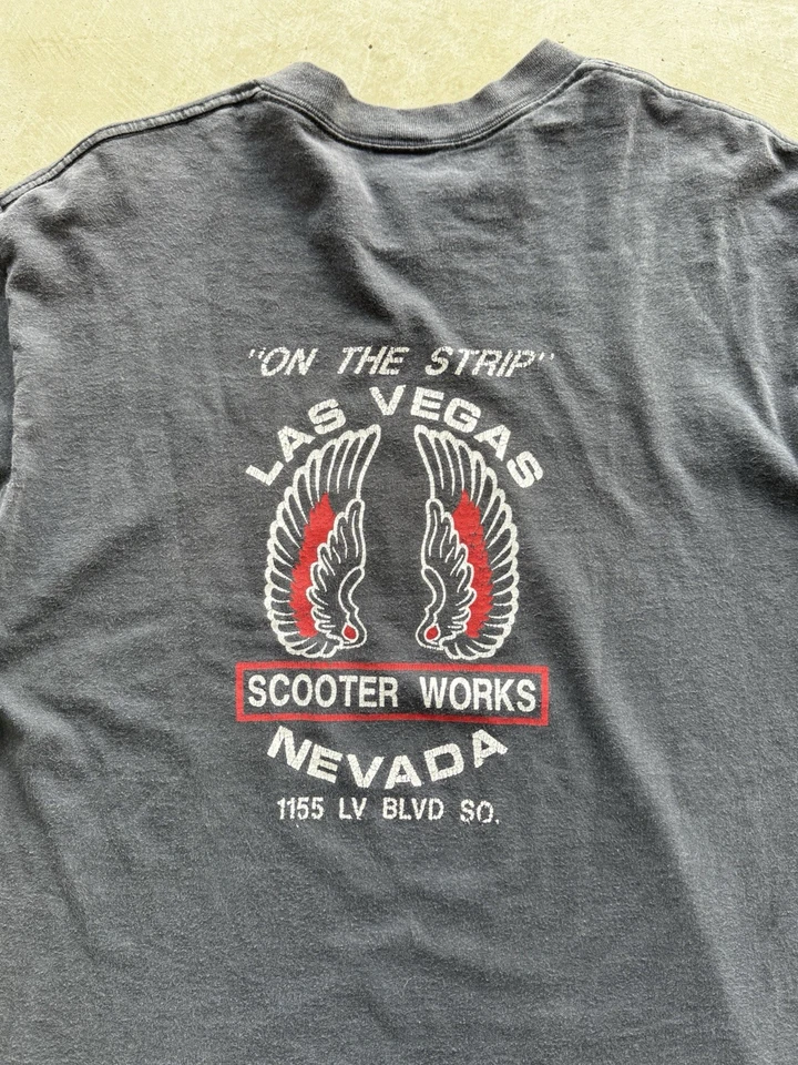 Rare Faded Vintage 80s Harley Davidson Flame Longsleeve size L - Image 4 of 4