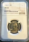 1980-P 25C Washington Quarter - MS66 - NGC