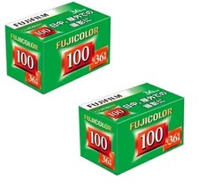 Two Rolls 2 Fujifilm Fujicolor 100 ISO 36exp 35mm Color Film Jun. 2028 Exp