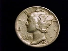 1935-D  Mercury Dime  Very Fine Grade.
