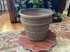 Red Wing Flower Pot With Barrel Motif- #101 10” Good condition