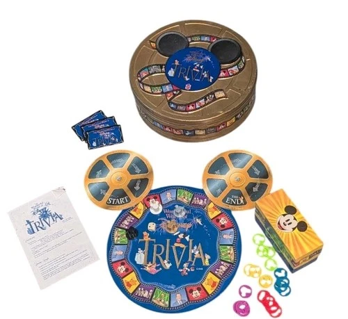 Vintage "The Wonderful World of Disney Trivia" Game By Mattel 1997 READ