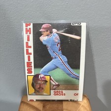 ERROR MISS PRINT 1984 Topps - Greg Gross #613 Philadelphia Phillies NM-MINT 