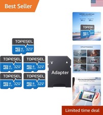 32GB Micro SD Card 5-Pack - Exceptional Speed  Versatile Use for Cameras  More