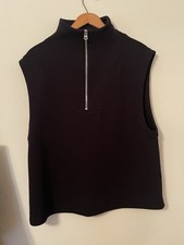 Varley Magnolia Half Zip Tank Black Large L Double Soft