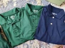 Lot Boys School Polo Uniform Shirts Izod/ Childrens Place Moisture Wick XL 14-16