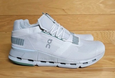 On Cloudnova Undyed Mens Size 14 White Glacier Running Shoe  display picture 1