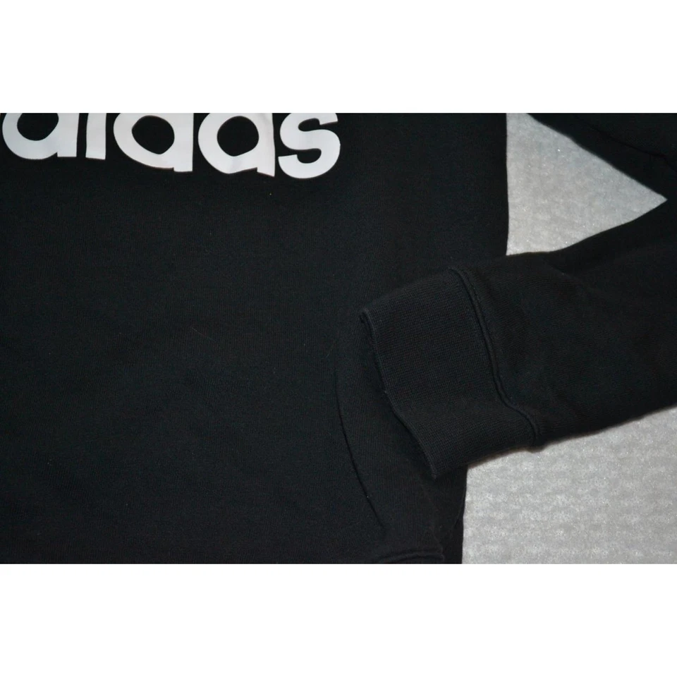 29891 Adidas Sweatshirt Pullover Black Cotton Blend Size XS Girls - Image 3 of 4