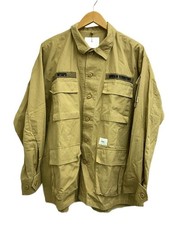 WTAPS Long Sleeve Shirt 3 Cotton Beige 211WVDT SHM03
