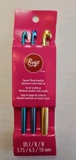 BOYE Set/3 J K N 5.75mm 6.5mm 10mm Metal Crochet Hooks Crafting NEW IN PACKAGE