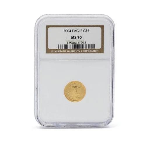 2004 American Eagle 1/10 OZ Gold Coin NGC MS70