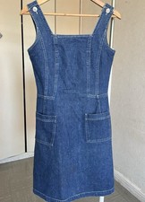 Jeanskleid blau mit Taschen 