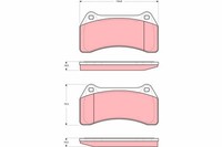 Bremsbelagsatz FÜR Jaguar Xj (X350, X358) - Trw GDB1512