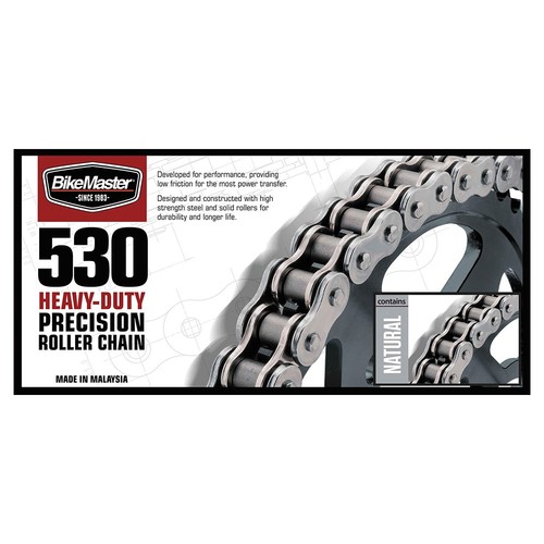 BikeMaster 530H Heavy Duty Chain - 100 Links - Natural - 530H X 100 - 第 1/3 張圖片