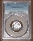 1960 Silver Roosevelt Dime PCGS Grade MS 65 FB 10c Uncirculated Mint State