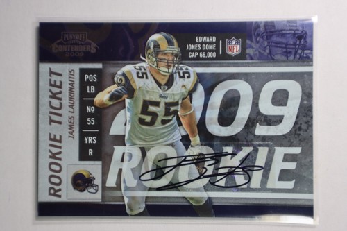 James Laurinaitis [Autograph] #169 2009 Playoff Contenders card