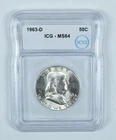 1963-D Franklin Half Dollar MS64 ICG *5630