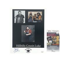 Hillbilly Cousin Luke Gene Petit Signed 8x10 Photo WWF Wrestler JSA Certified Hillbilly Cousin Luke Gene Petit Signed 8x10 Photo WWF Wrestler JSA Certified