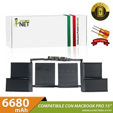 Batteria compatibile con Mac Book Pro 15" 1820 1707 13,3 14,3 11,4V