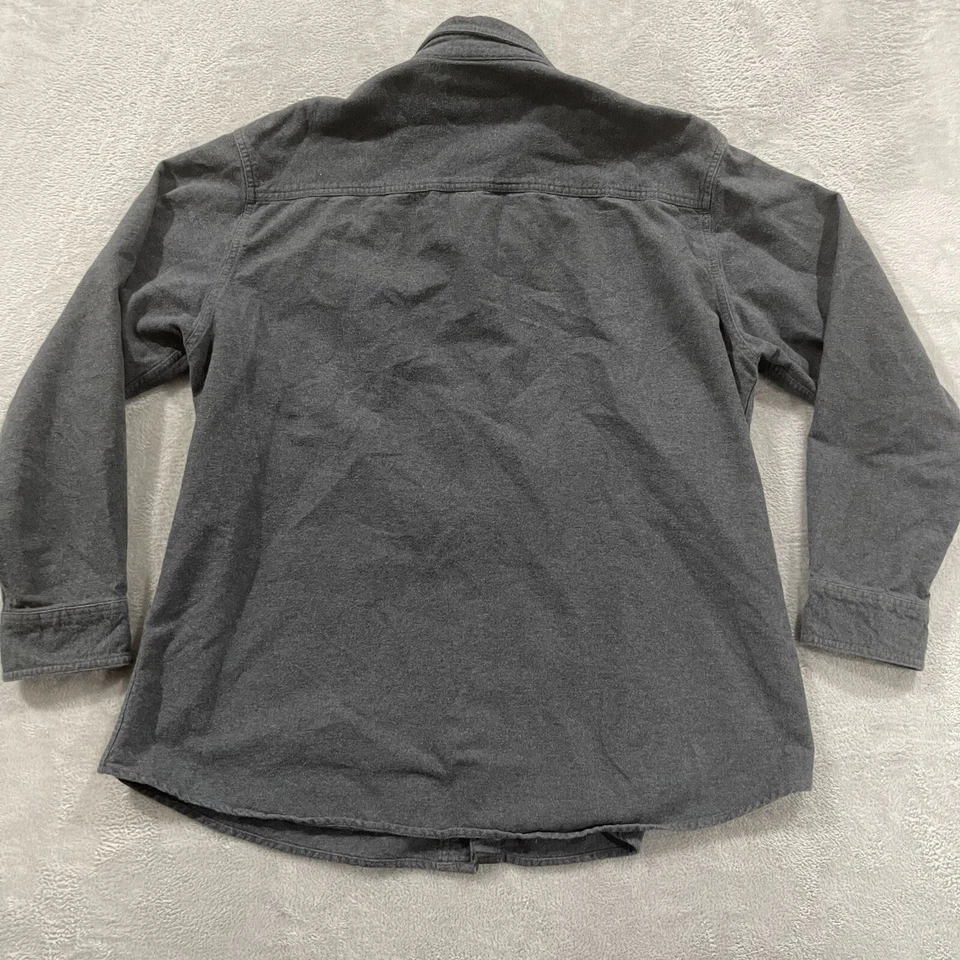 Camisa Grizzly Mountain Para Hombre 2XL Gris Con Botones Manga Larga Bolsillos Cuello Foto 3 de 4