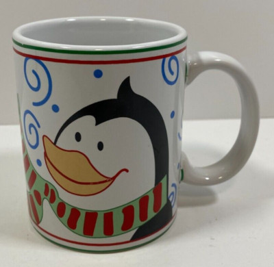Merry Christmas Penguin 10 Oz Coffee/Hot Cocoa Mug