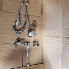 1969 BSA Thunderbolt A65 650 OEM Handlebar Housings/Brake & Clutch Levers (Lot)