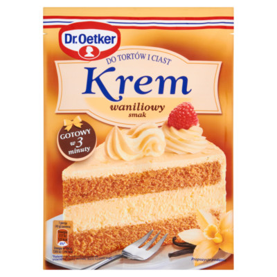 DR OETKER CAKE CREAM 120G - BIG CHOICE- DYI  DESSERT BAKE MIX CHOCOLATE VANILLA 