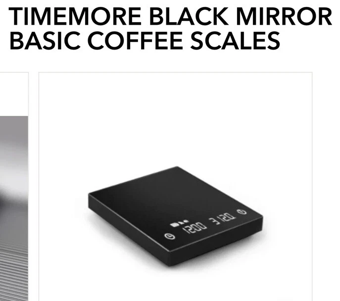 Timemore Black Mirror Basic Plus Coffee Weighing Scale And Timer