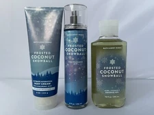 Bath & Body Works FROSTED COCONUT SNOWBALL  Mist Body Butter Cream Lotion Gel